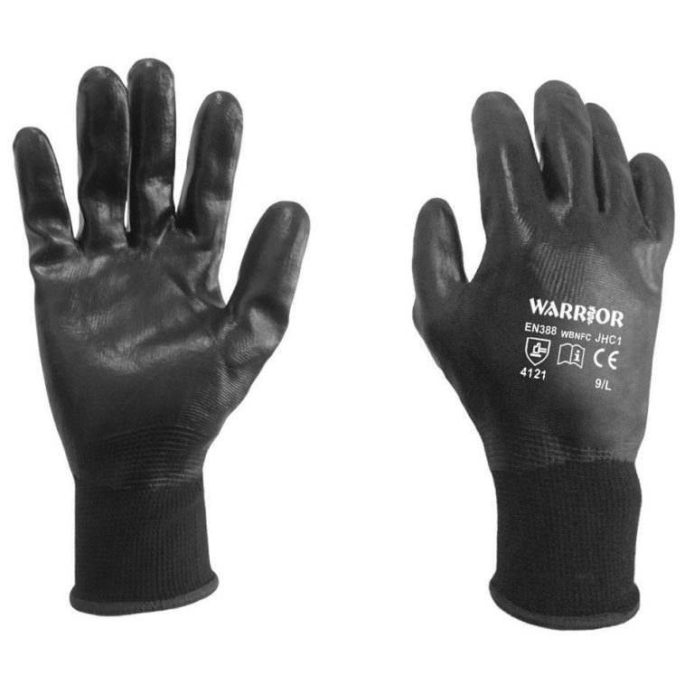 Fully coated waterproof coated work gloves