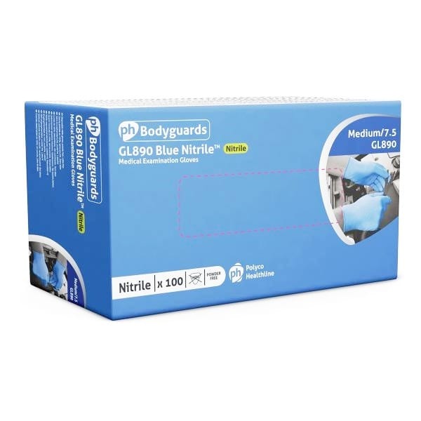 Bodyguards Nitrile – Powder Free Blue
