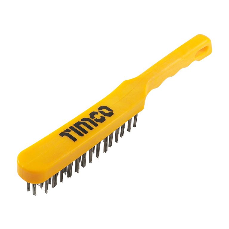 Timco – 4 Rows – Plastic Handle Scratch Brush