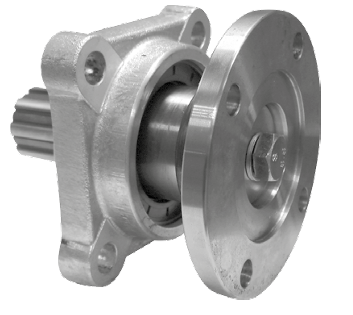 Flange DIN 100 4b PTO 8 spline – Needs Lubrication.