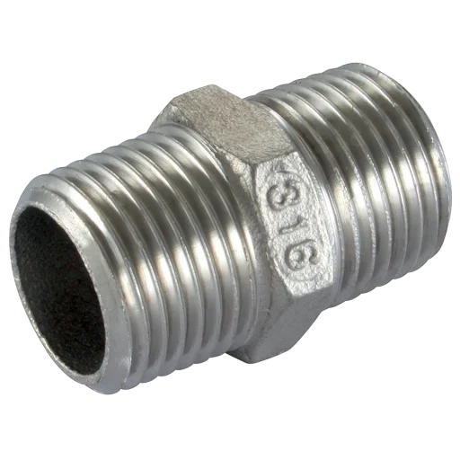 1 1/4″ Male Equal Nipple Stainless Steel