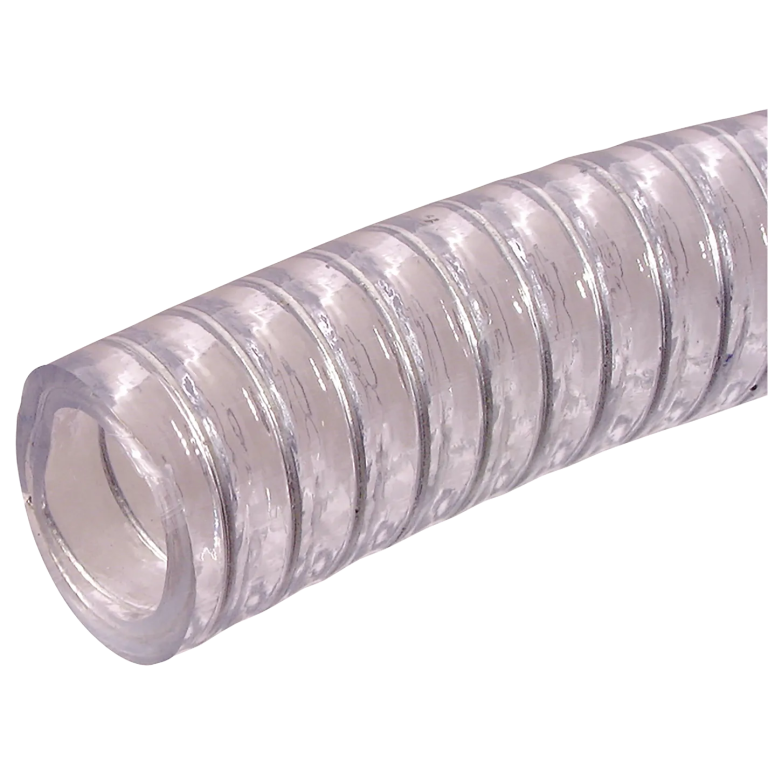 Clear PVC Hose With Wire Spiral 1″ ID