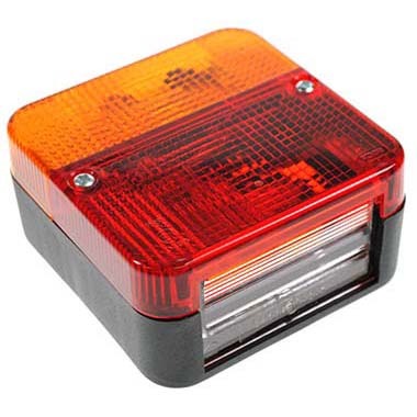 Rear Square 12v 4 Function Lamp. Stop/Tail/Indicator/No Plate.