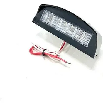Black Plastic LED Number Plate Lamp 121mm – 12/24V