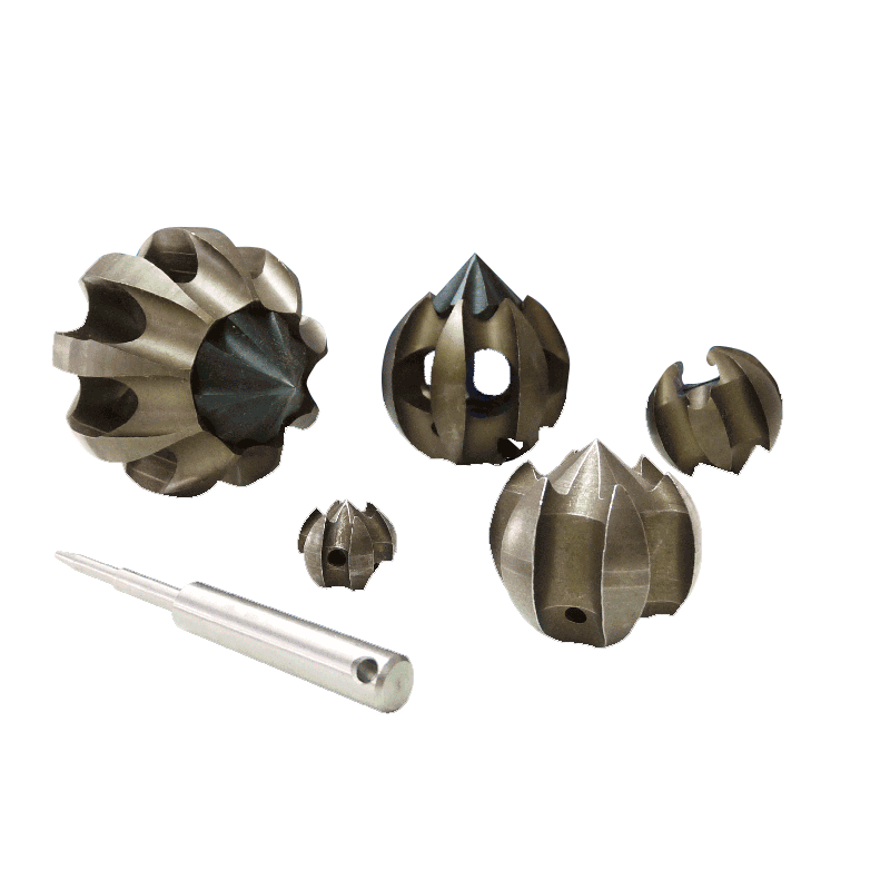 Set of TulipCutters 16/22 16/40 22/40 22/60 and 22/75 with inner universal coupling for 16/22 mm springs incl. coupling pin key